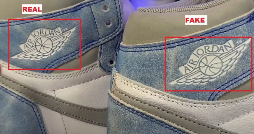 Arnaque : Comment reconnaître une fausse Air Jordan 1 High Hyper ... Arnaque : Comment reconnaître une fausse Air Jordan 1 High Hyper ...