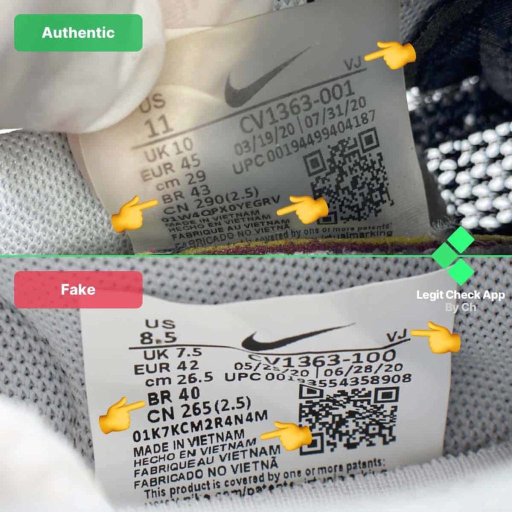Comment reconnaître une fausse sacai x Nike VaporWaffle 