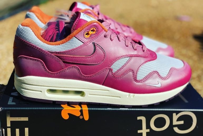 Un premier aperçu de la Patta x Nike Air Max 1 “Night Maroon”
