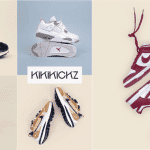 a collage of different shoes