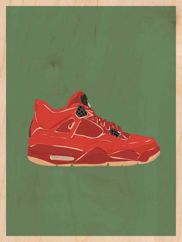 Sur la toile : La Jordan 4 Red